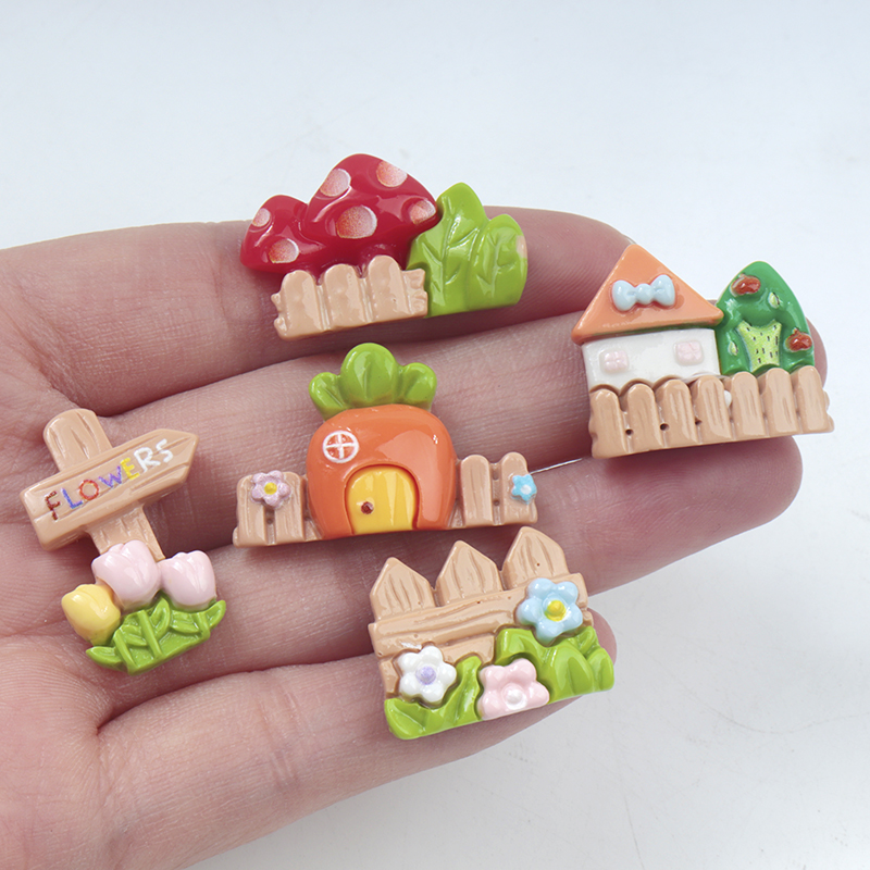 Phone Cases Websites - 10/100PC Resin Accessories Garden Series Street
