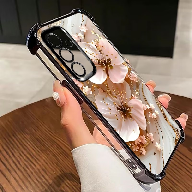 Electroplated Flower Clear Pho - Phone Cases For Samsung Galaxy recension och pris