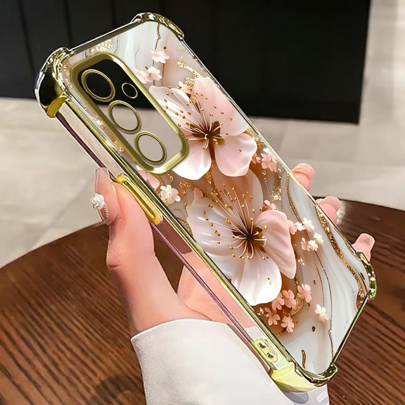 Electroplated Flower Clear Pho - Phone Cases For Samsung Galaxy recension och pris