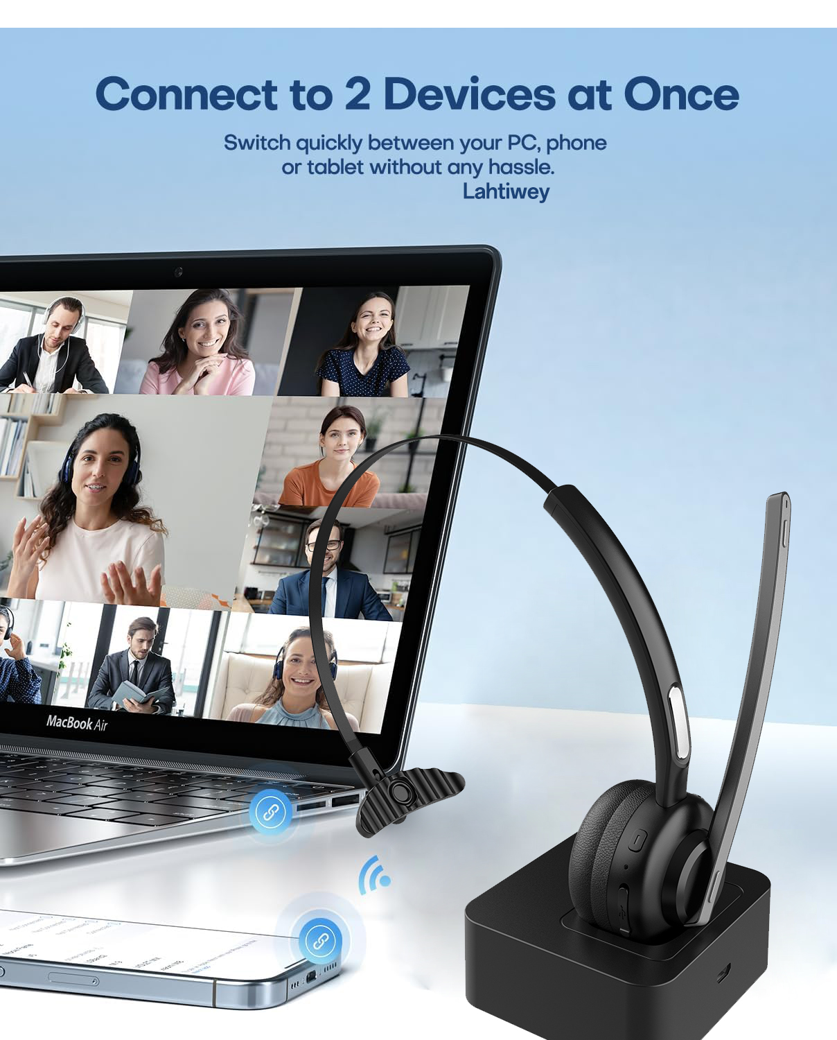 Bluetooth Headset, Wireless He - Phone Cases Officeworks recension och pris
