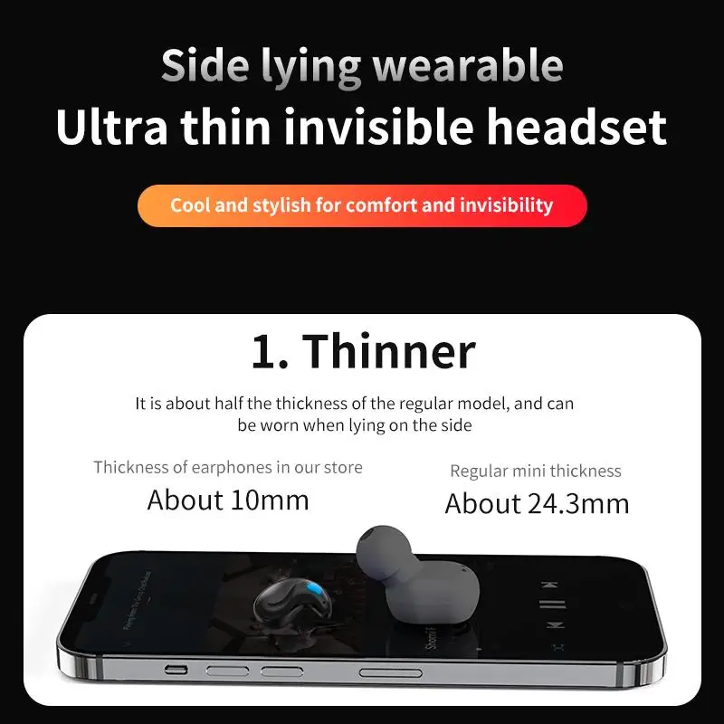 New Sleeping Earbuds Wireless  - Phone Cases Officeworks recension och pris