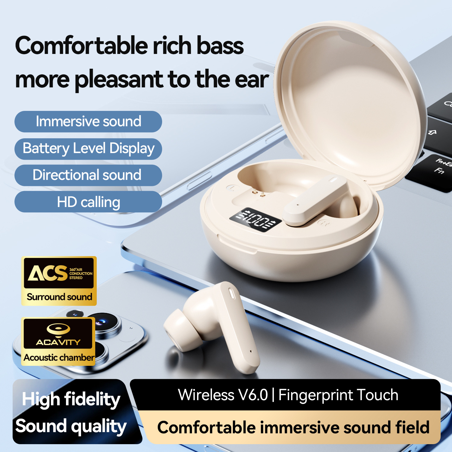 TWS High Sound Quality Sleep W - Phone Cases Officeworks recension och pris