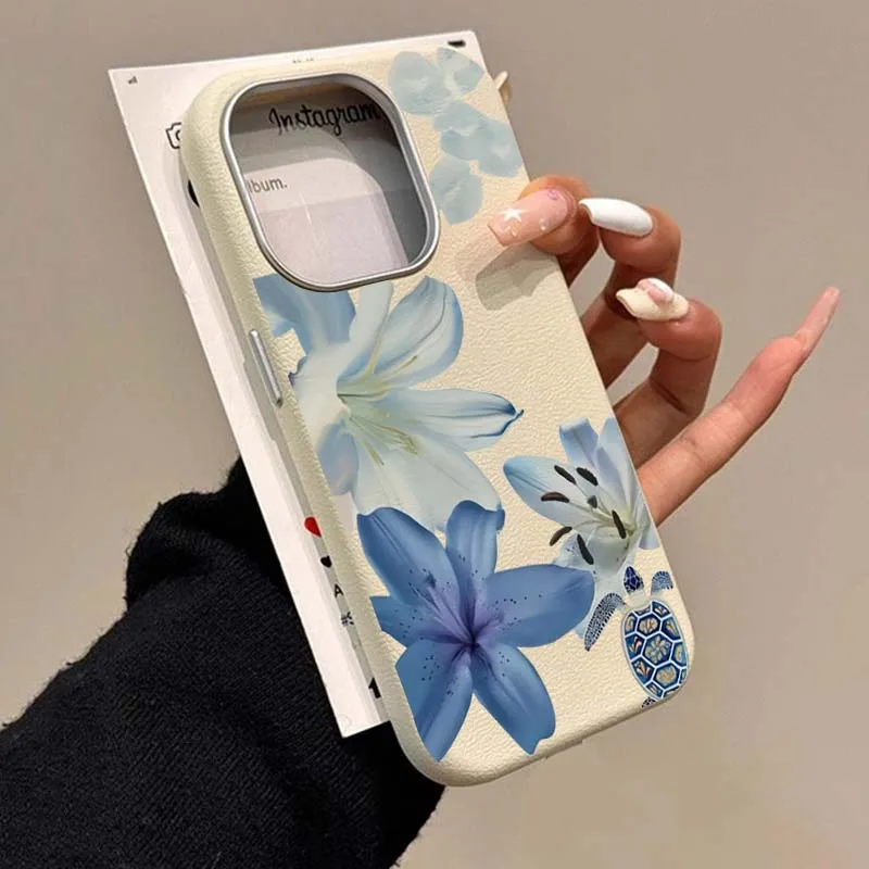 Elegant Blue Lily Fashion Patt - Xiaomi Redmi Note 14 recension och pris