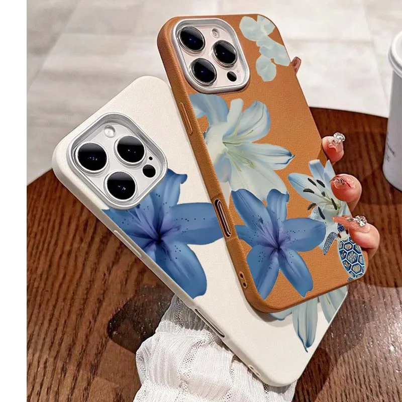 Elegant Blue Lily Fashion Patt - Xiaomi Redmi Note 14 recension och pris