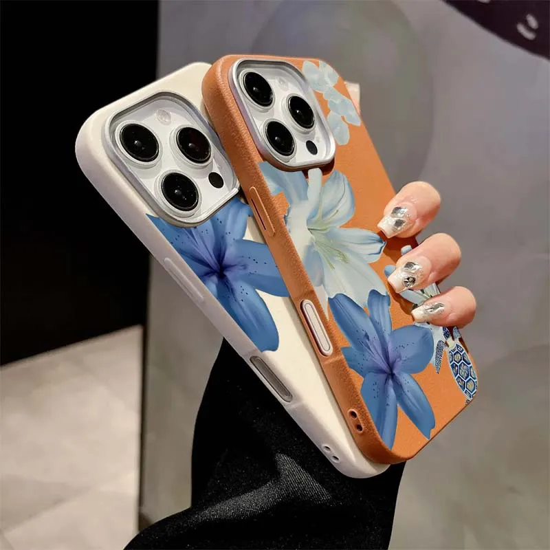 Elegant Blue Lily Fashion Patt - Xiaomi Redmi Note 14 recension och pris