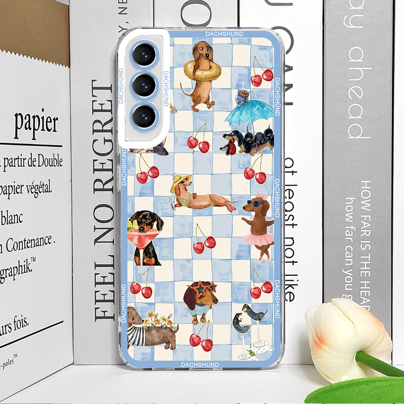 Cute Sausage Dog Phone Case fo - Phone Cases For Samsung Galaxy recension och pris