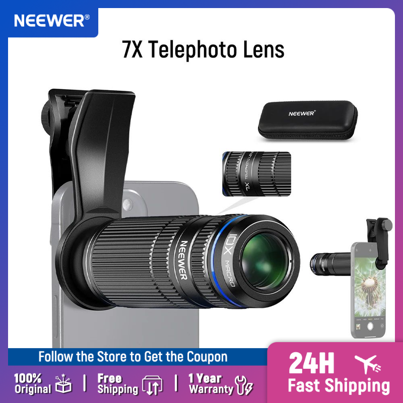 NEEWER 7X Telephoto Lens with  - Phone Cases Websites recension och pris