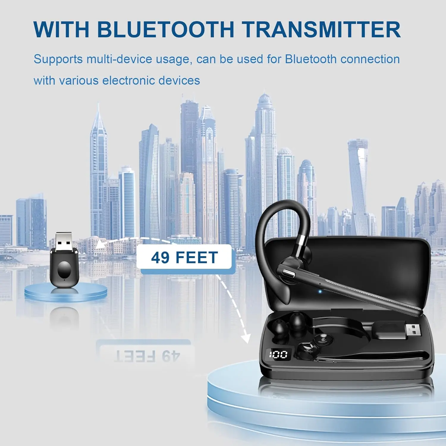 Bluetooth Headset Wireless Hea - Phone Cases Officeworks recension och pris