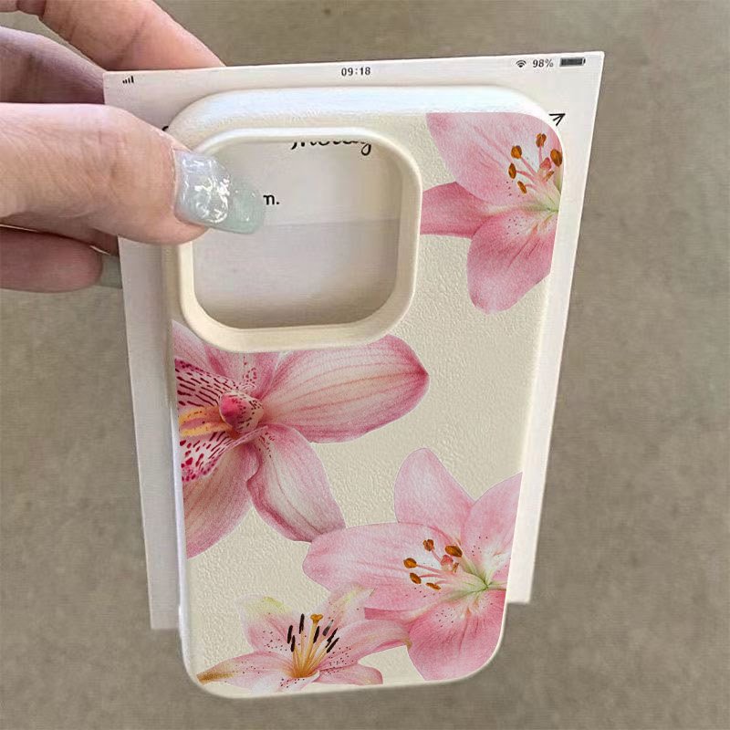 Pink Lily Lychee Texture Phone - Phone Cases For Samsung Galaxy recension och pris