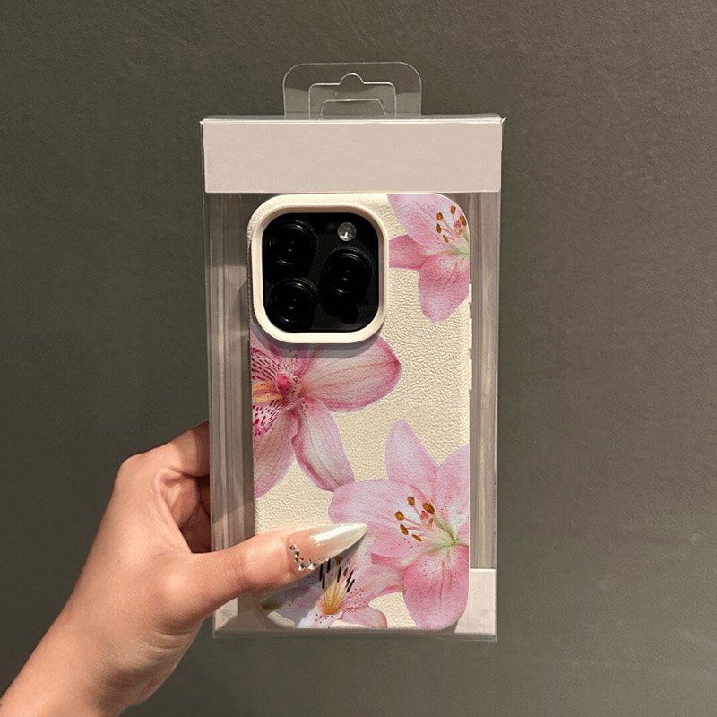 Pink Lily Lychee Texture Phone - Phone Cases For Samsung Galaxy recension och pris