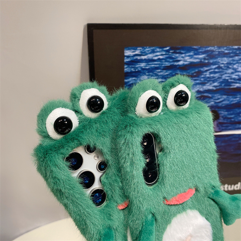 Plush Frog Phone Case, Cute Gr - Phone Cases For Samsung Galaxy recension och pris